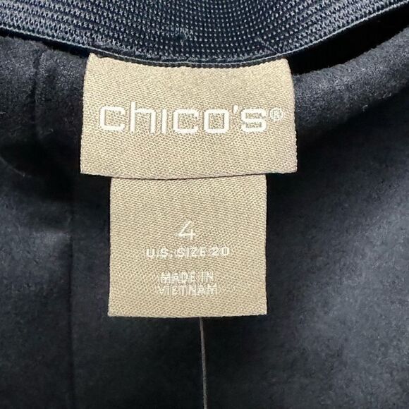 Chico’s Vegan Suede Leggings Blue NWT - Picture 5 of 7